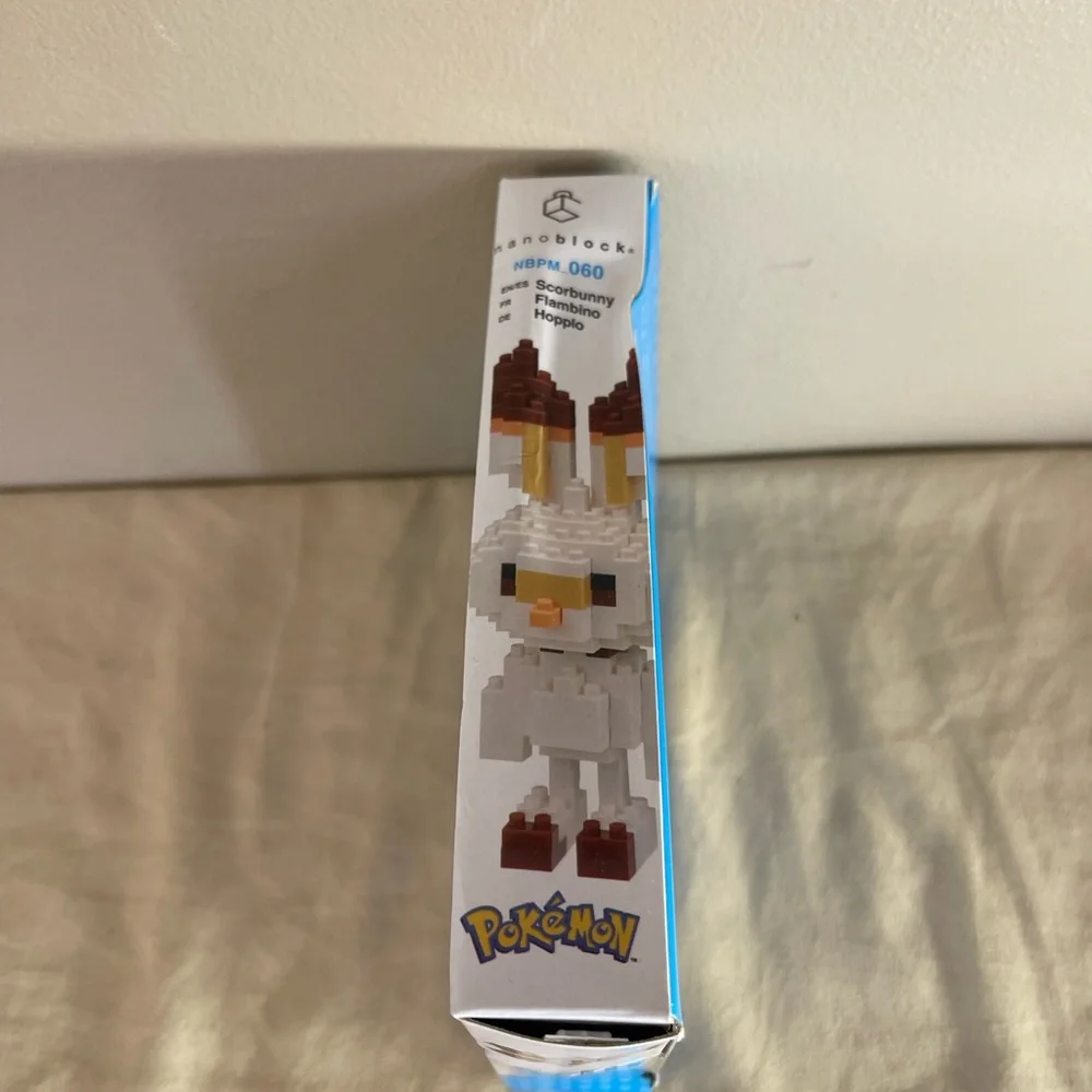 Pokemon Nanoblock Scorbunny Building Set NBPM 060 Kawada Micro Sized Blocks New